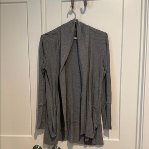 Zella Charcoal Open Front Cardigan